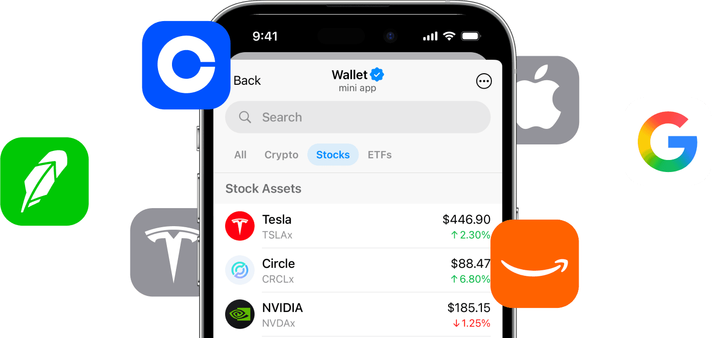 Get US stocks on TON Wallet - Telegram