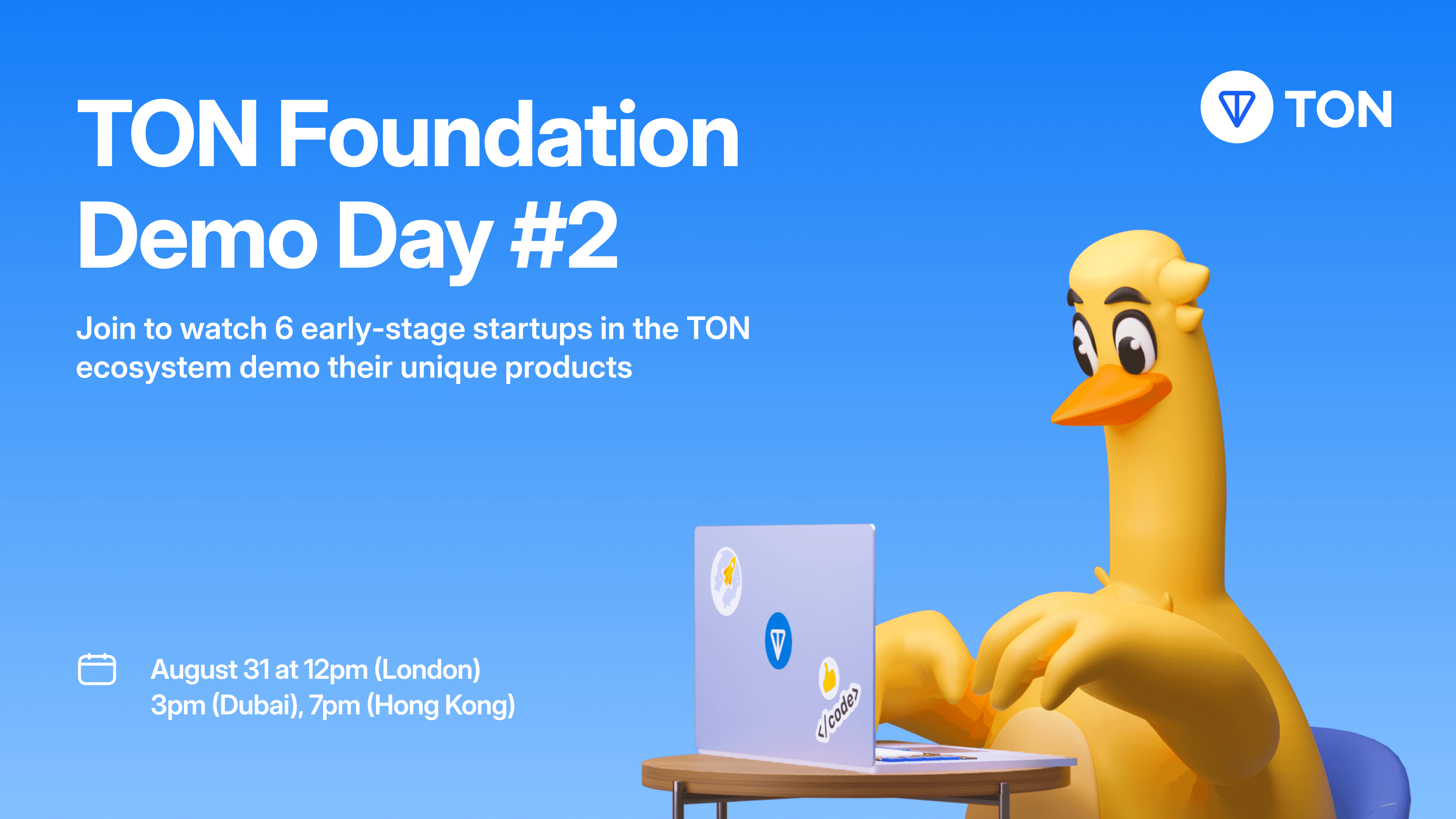 TON Foundation Demo Day #2: TonX Joins Existing Accelerator Partners 