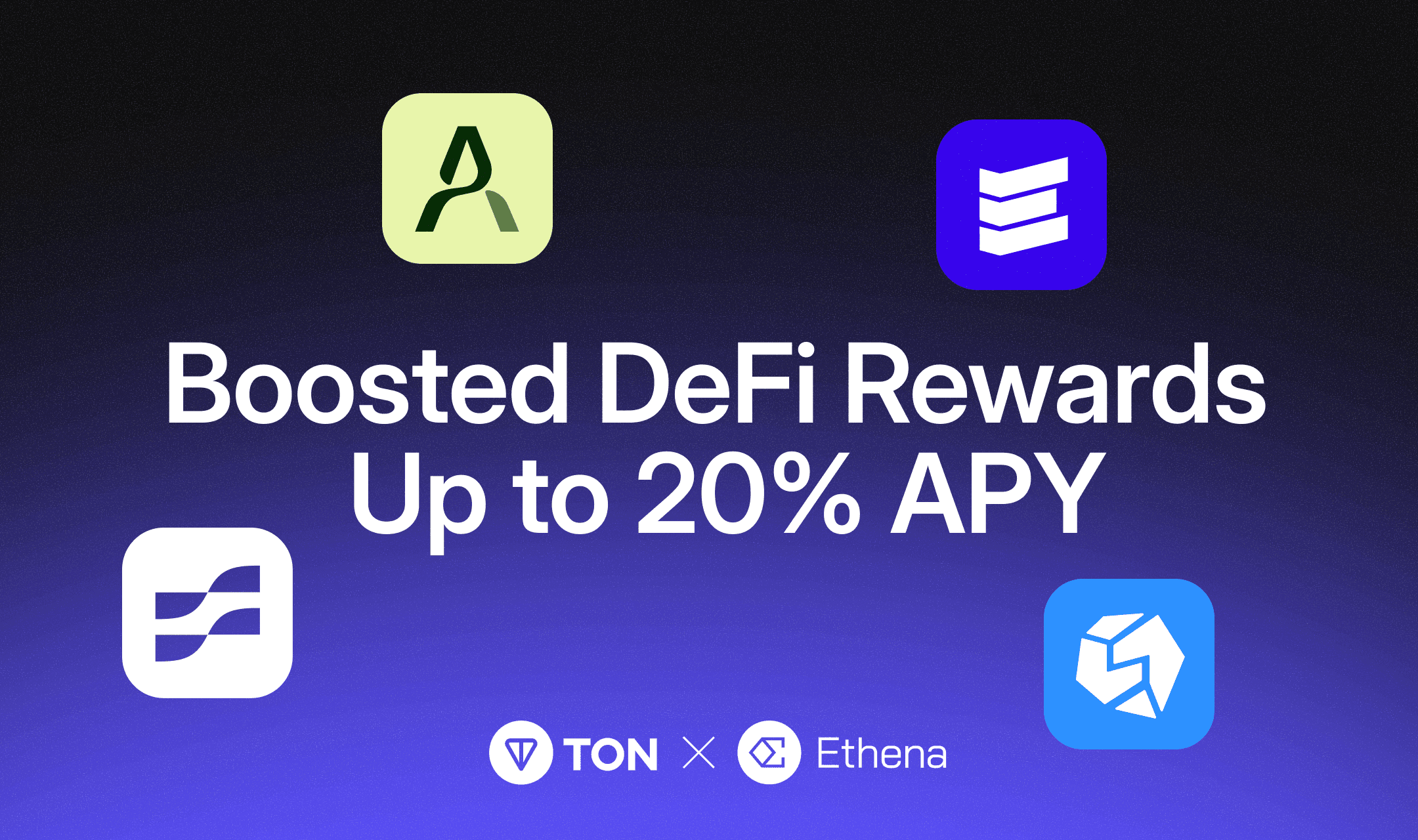 Unlock Up to 20% APY: Ethena's Boost Campaign Now Live Across TON DeFi