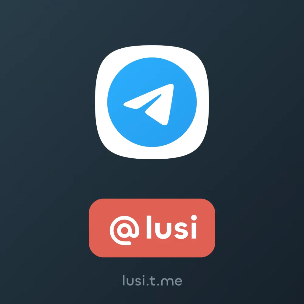 Telegram username card